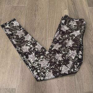 Terez Women’s Leggings With Silver Stars Size S